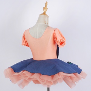Vestido de baile con parche para niñas pequeñas, tutú de Ballet para niñas, disfraz de baile de actuación en escenario - Product Image 4