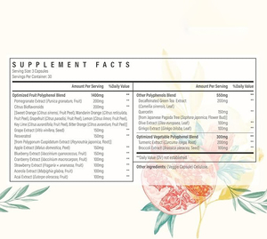 Cápsulas de polifenoles de marca privada OEM antioxidantes potentes y polifenoles para la defensa de la edad - Product Image 3