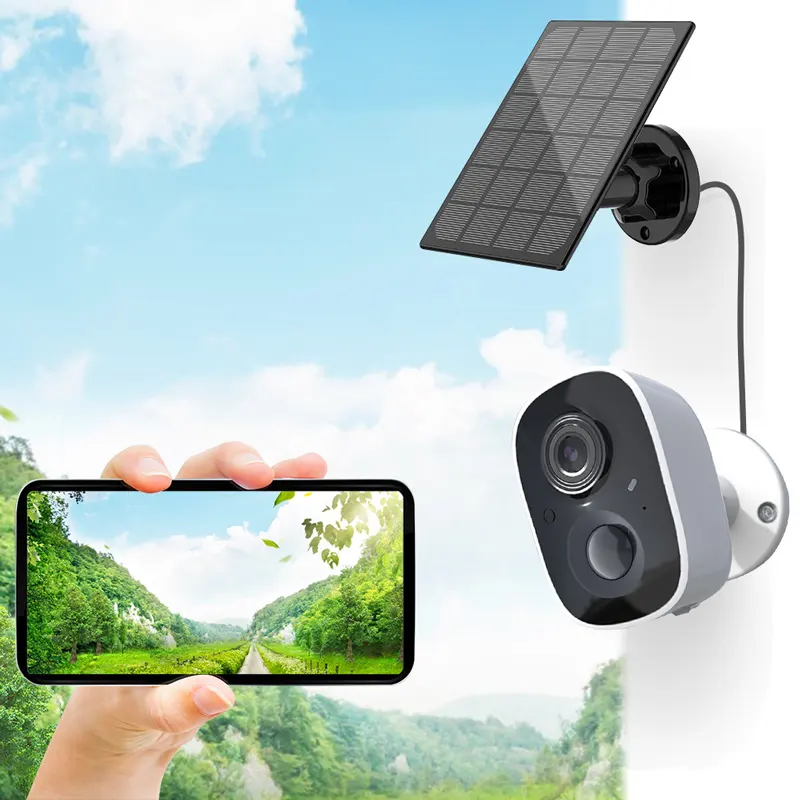 Newest With Audio Business Top Seller Smart Camcorder Webcam Wireless Solar CCTV Wifi Security Camera