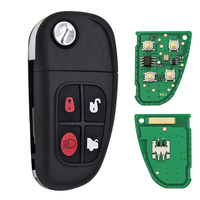 Clé à distance à 4 boutons 315Mhz 433Mhz 4D60 puce pour Jaguar x-type s-type 1999-2009 XJ XJR 2002-2008 lame FO21