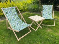 Chaise longue pliante en bois pas chère pour patio, plage, parc et camping - Design moderne et portable