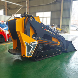 Sertifikat <span class=keywords><strong>CE</strong></span> Kubota/Perkins mesin Diesel pengiriman cepat Derette pemuat depan V1000 selip <span class=keywords><strong>Mini</strong></span> Steer <span class=keywords><strong>Loader</strong></span> dan Lampiran - Product Image 4