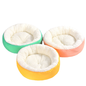 Cama Redonda de Flanela para Animais de Estimação, Colchão Universal para Quatro Estações para Cães e Gatos - Product Image 1