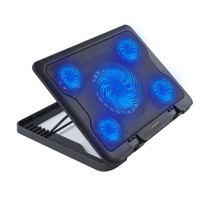 C5 Laptop <b>Cooling</b> <b>Pad</b> 5 Fans Air-Cooled Plastic Notebook Cooler Stand - Product Image 1