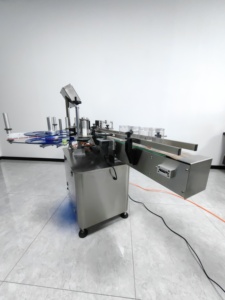 SHENGLONG SL-180 <strong>Automatic</strong> Round Bottle <strong>Labeling</strong> <strong>Machine</strong> Also for Tin and Can <strong>Label</strong> High Speed Tag Placing - Product Image 5