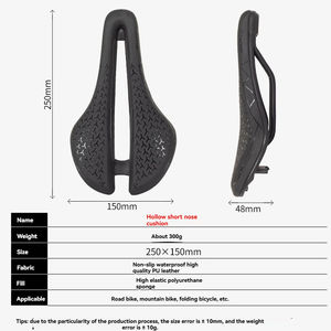 Meilleures ventes <span class=keywords><strong>Selle</strong></span> de vélo en cuir PU imprimé en 3D Légère Respirante Coussin creux respirant <span class=keywords><strong>Course</strong></span> sur route Exercice - Product Image 5