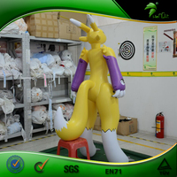 Costume gonflable géant Renamon Fox jaune Hongyi pour le plaisir