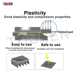 Thermisch Geleidende Siliconen Pads Zacht Veilig Eenvoudig Aan Te Brengen Voor De Lucht-En Ruimtevaartindustrie Hoge Plakkerigheid Oppervlak 12.8 W/<span class=keywords><strong>m</strong></span>-K - Product Image 6