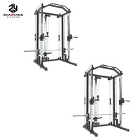 Équipement de gymnastique à domicile en métal robuste Cage de puissance multifonctionnelle Squat Rack Factory Wholesale Smith Rack pour une utilisation en intérieur