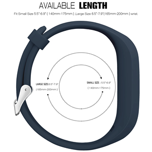 Coolyep Bracelets de montre en silicone de sport respirants de haute qualité Bracelets de montre intelligents pour Garmin <span class=keywords><strong>Vivofit</strong></span> <span class=keywords><strong>3</strong></span> - Product Image 3