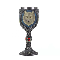 Gobelet fantaisie 3D en résine avec doublure en acier inoxydable, Dragon, Loup, Crâne, Hibou, Steampunk, Calice, Bière, Whisky, Cadeau pour bar à domicile, Vente en gros