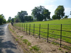 Factory Direct Sale <strong>Galvanised</strong> Traditional Pre-formed Estate Fencing <strong>Railings</strong> for UK Market - Product Image 3
