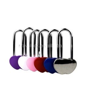 <span class=keywords><strong>Cadenas</strong></span> de mariage à double cœur en laiton massif 40mm 50mm <span class=keywords><strong>sans</strong></span> clé Cadeau de Saint-Valentin - Product Image 3