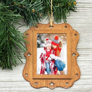 Wooden Photo <b>Frame</b> Rectangular Vertical <b>Wall</b> Hanging Durable Solid Wood Living Room Decoration Customizable Part 0602 - Product Image 1