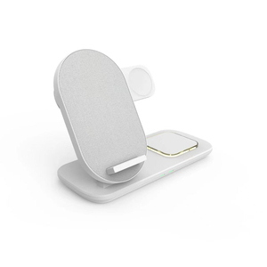 Base de <span class=keywords><strong>Carga</strong></span> Inalámbrica Rápida para Teléfono Inteligente de Escritorio de 15 W, Personalizada al por Mayor, Soporte para Auriculares, <span class=keywords><strong>Cargador</strong></span> Inalámbrico Portátil 3 en 1 para Teléfono Inteligente - Product Image 3
