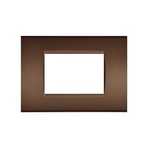 Plaque en technopolymère couleur bronze 3 places compatible avec Living International - Product Image 1