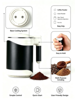 Moulin à café électrique personnalisé en usine, lame en acier inoxydable, 200W, 580ml, pour grains, épices, noix et graines, cuisine domestique