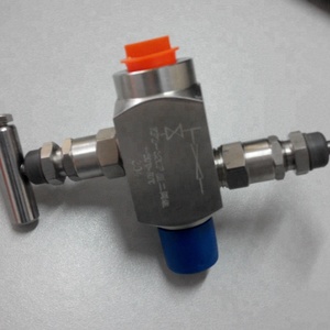 Collecteur d'instruments standard SS316L à 2 voies, filetage NPT 1/2'', purge d'isolation pour manomètre EJA 1 - Product Image 6