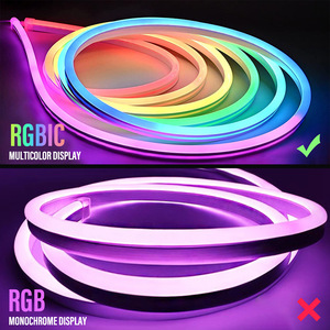 Tira de Luces <span class=keywords><strong>LED</strong></span> RGB COYOLED para PC de 5m con Control por Aplicación, Luces de Neón Flexibles, Fuente de Alimentación de 12V, Clasificación IP67 - Product Image 3