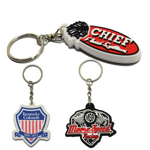 Fabricant de porte-clés en PVC personnalisé Design Logo Porte-clés en silicone en caoutchouc souple Porte-clés personnalisé 3d 2d personnalisé - Product Image 1