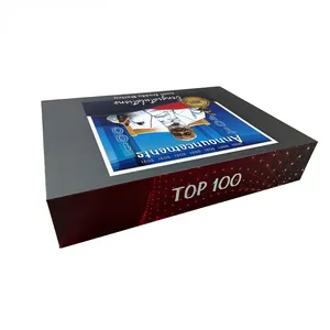 China Custom Luxury Book Shaped Rigid Paper Video Box Packaging Magnetic Gift Boxes With EVA Foam Insert