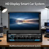Reproductor MP5 para Auto con Pantalla IPS Retráctil Automática de 7 Pulgadas, RGB, Amplificador 7388, CarPlay Inalámbrico, TV, MP3, Compatible con OEM de Fábrica, 1 Año de Garantía