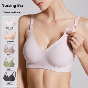<span class=keywords><strong>Soutien</strong></span>-<span class=keywords><strong>gorge</strong></span> d'allaitement une pièce à boucle avant pour femmes enceintes Anti-affaissement Triangle Coupe Forme Mince Allaitement-Grand - Product Image 3