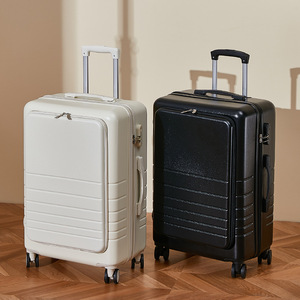 Valise Yongsheng 20 pouces à roulettes silencieuses universelles, valise de voyage résistante aux chocs 26 pouces, couleur unie, unisexe - Product Image 2