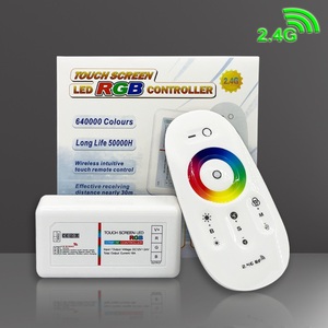 Không dây 2.4G màn hình cảm ứng 12V 24V LED Strip ánh sáng điều khiển từ xa mini RF <span class=keywords><strong>Dimmer</strong></span> nhựa nhà ở <span class=keywords><strong>3</strong></span> kênh Led RGB điều khiển - Product Image 6