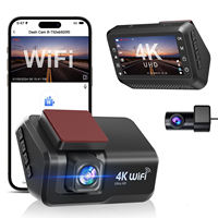 Caméra de tableau de bord pour véhicules avec écran IPS 3 pouces grand angle, double objectif, vision nocturne, enregistreur 4K, caméra de voiture DVR