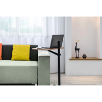 Support de bureau de table d'ordinateur portable en bois levé avec canapé-lit pour une utilisation pratique pour tablette PC