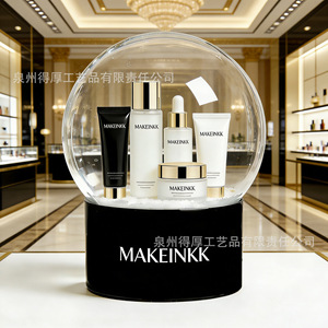 Set de Regalo para el Cuidado de la Piel MAKEINKK, Diseño de Bola de Nieve de Cristal, Regalo de Belleza Personalizado VIP, Decoraciones Navideñas - Product Image 4
