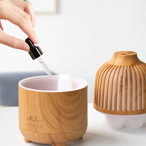 Wholesale 500ml Home Wood Particle Aroma <b>Diffuser</b> Ultrasonic Luminescent Essential <b>Oil</b> <b>Diffuser</b> CE RoHS USB Power Supply - Product Image 5