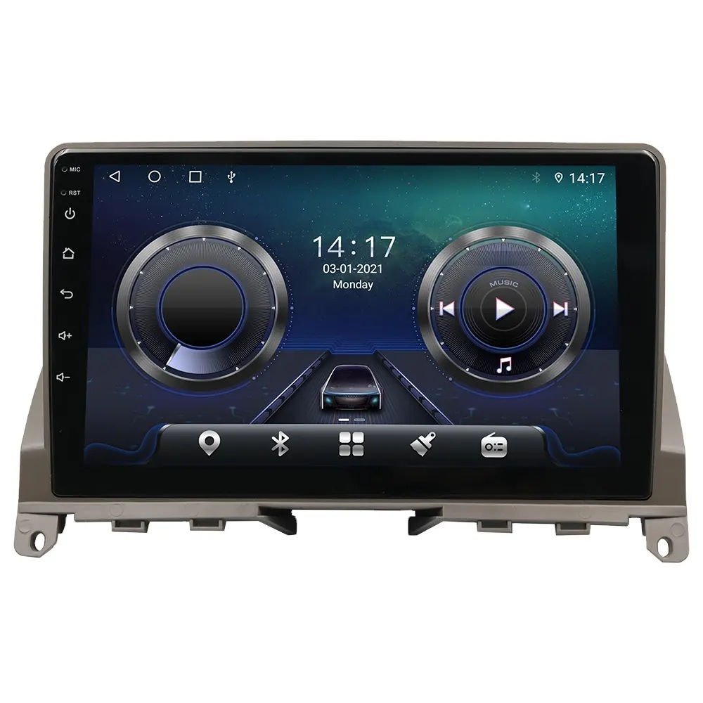 4G LTE Android 10 4G araba radyo multimedya Video oynatıcı navigasyon GPS için Mercedes Benz C sınıfı 3 W204 s204 2006 - 2011