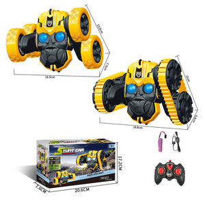 PANDAS 1/12 Voiture télécommandée cascadeuse Ironman <span class=keywords><strong>Spiderman</strong></span> avec lumière LED jaune, télécommande incluse, cadeau pour enfant - Product Image 3
