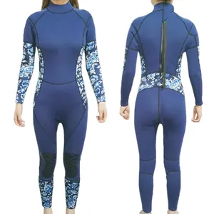 Muta da sub a maniche lunghe con cerniera posteriore da donna di Design personalizzato muta da surf in Neoprene morbido