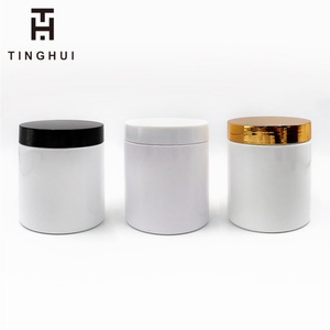 Envase de Plástico Transparente Esmerilado para Cosméticos, Crema Facial y Contorno de Ojos, 8oz 250ml 500gr, con Tapa Dorada - Product Image 3