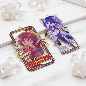 Personalized Anime Metal Bookmark Custom Cartoon Bookmark Craft with Chain Durable Gift for Readers Fans and Book Lovers
