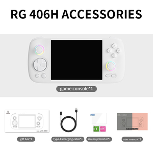 Nuovissimo design Anbernic RG 406H Android 13 128G modello di controllo quadruplo <span class=keywords><strong>CPU</strong></span> 4.0 pollici HD IPS schermo console di gioco - Product Image 6