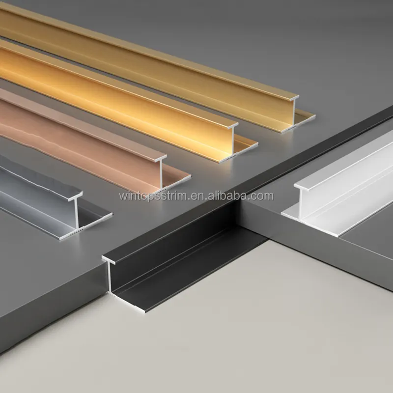 핫 세일 타일 액세서리 알루미늄 타일 가장자리 장식 트림 스트립 금속 코너 보호 트림 프로파일