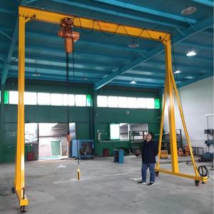 Grue à portique mobile électrique de 10 tonnes avec une portée de 16 m et une hauteur de levage de 5 m |   Chariot de levage à cadre en A avec roues - Product Image 4
