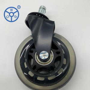 75mm 3 Zoll Transparente PU-Lenkrollen für Skateboard und Möbel - Product Image 4