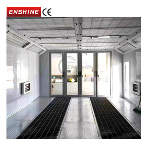 Cabine de pulvérisation de luxe 8m x 4.2m chauffage électrique/diesel cabine de <span class=keywords><strong>peinture</strong></span> de voiture entièrement porte en verre salle de <span class=keywords><strong>peinture</strong></span> de voiture - Product Image 4