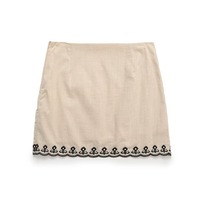 Top à col licou pour femme, jupe de kilt brodée, gilet léger, deux pièces, jupe de mode de style de rue pour femmes