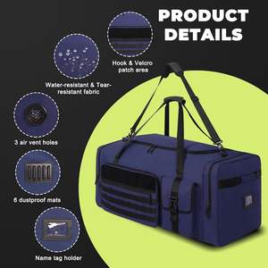 Échantillon gratuit, logo personnalisé, équipement de hockey sur glace, accessoire sublimé, sac de transport rembourré pour gardien de but, sac de hockey sur glace de terrain - Product Image 3