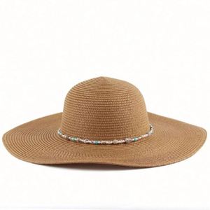 New Women's Large Brim Sunshade <b>Straw</b> <b>Hat</b> Vacation Raffia <b>Straw</b> Trilby Travel Beach <b>Hat</b> Sun <b>Hat</b> for Women - Product Image 2