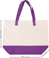 Sac fourre-tout en toile de coton Sac à bandoulière réutilisable de grande capacité pour femmes avec logo personnalisé multi-poches écologique