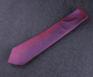 Mulberry Silk Jacquard Weave <strong>Tie</strong> Men's Wedding Casual <strong>Burgundy</strong> Striped Professional Work Formal Business Trend Customizable Logo - Product Image 4
