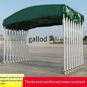 Tente de lavage de <span class=keywords><strong>voiture</strong></span> imperméable en PVC acier bois métal <span class=keywords><strong>toile</strong></span> push pull garage pliant abri d'auto entrepôt de stationnement mobile événements en plein air - Product Image 3