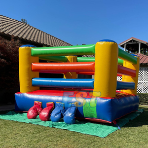 Anneau <span class=keywords><strong>de</strong></span> boxe gonflable en PVC pour fête en plein air, château plein d'entrain, arène <span class=keywords><strong>de</strong></span> boxe gonflable, jeux <span class=keywords><strong>de</strong></span> sport à vendre - Product Image 3